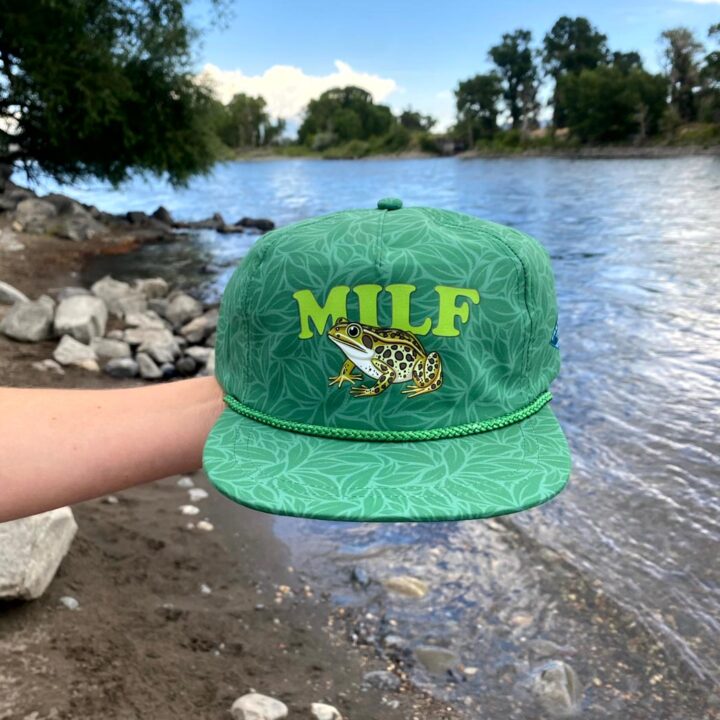 Man I Love Frogs Floral Hat