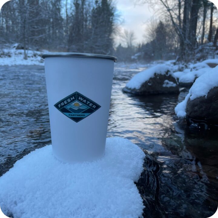 Freshwater Partners Stainless Steel Pint Glass - Image 2