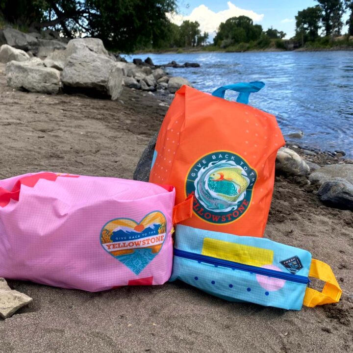 Give Back to the Yellowstone Gusseted Pouches - Pink (Set of 3)